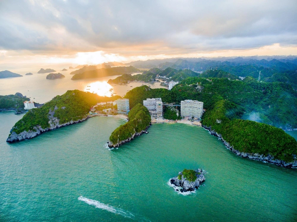 Cat Ba Island from above