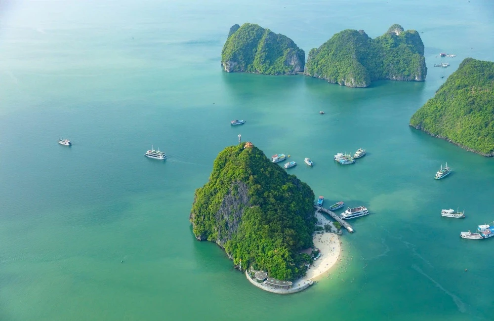 Titop Island from above in December