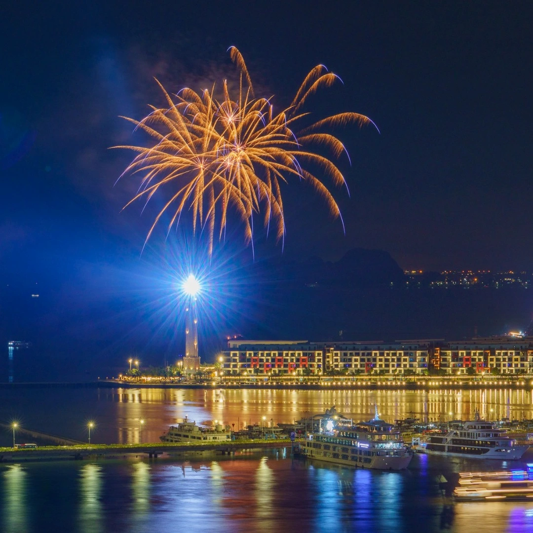 Fireworks at Halong International Cruise Port