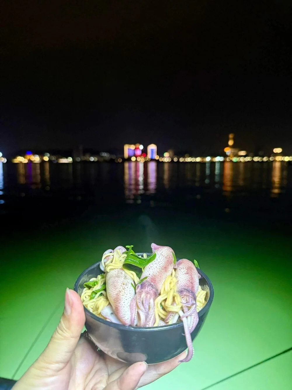 Squid fishing in Halong