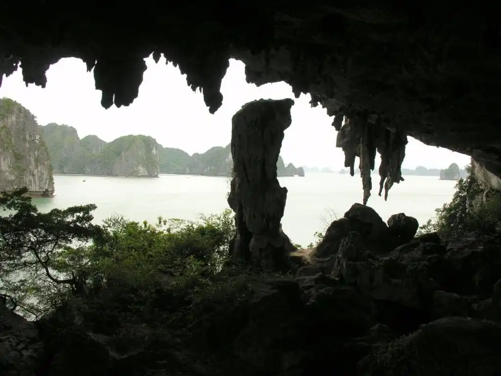 View from Trinh Nu Cave