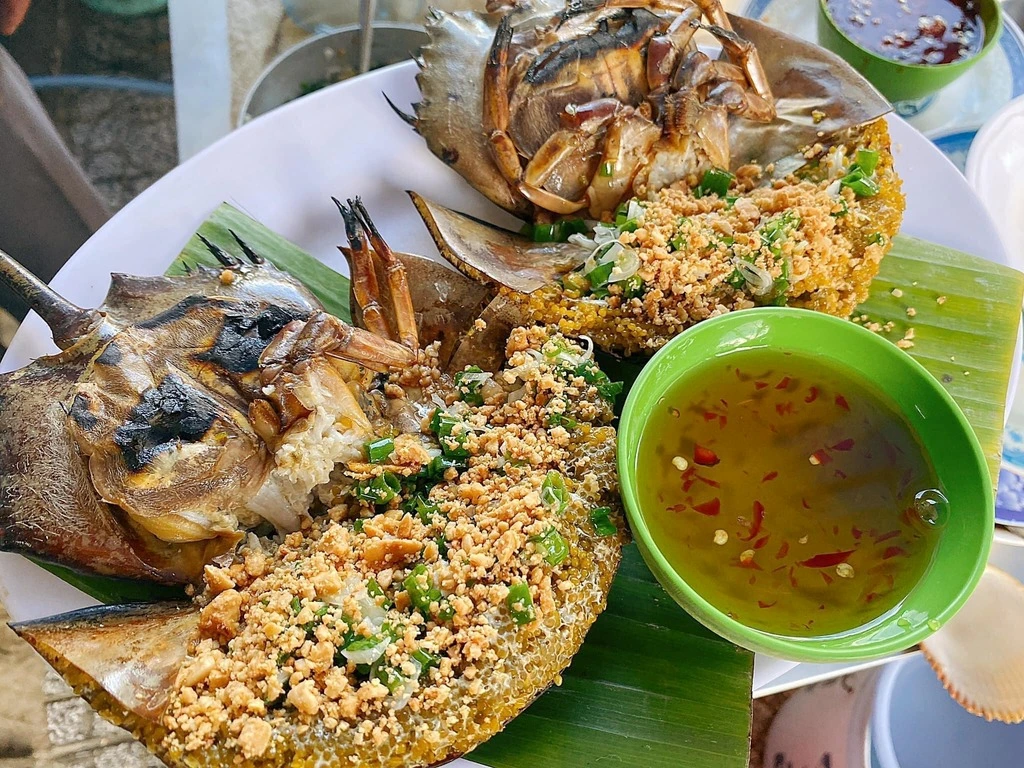 a dish of Horseshoe Crab