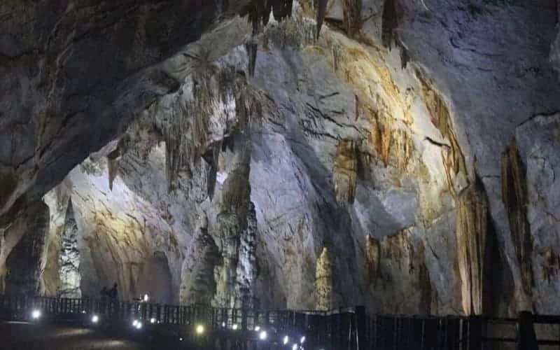 Passage inside the cave