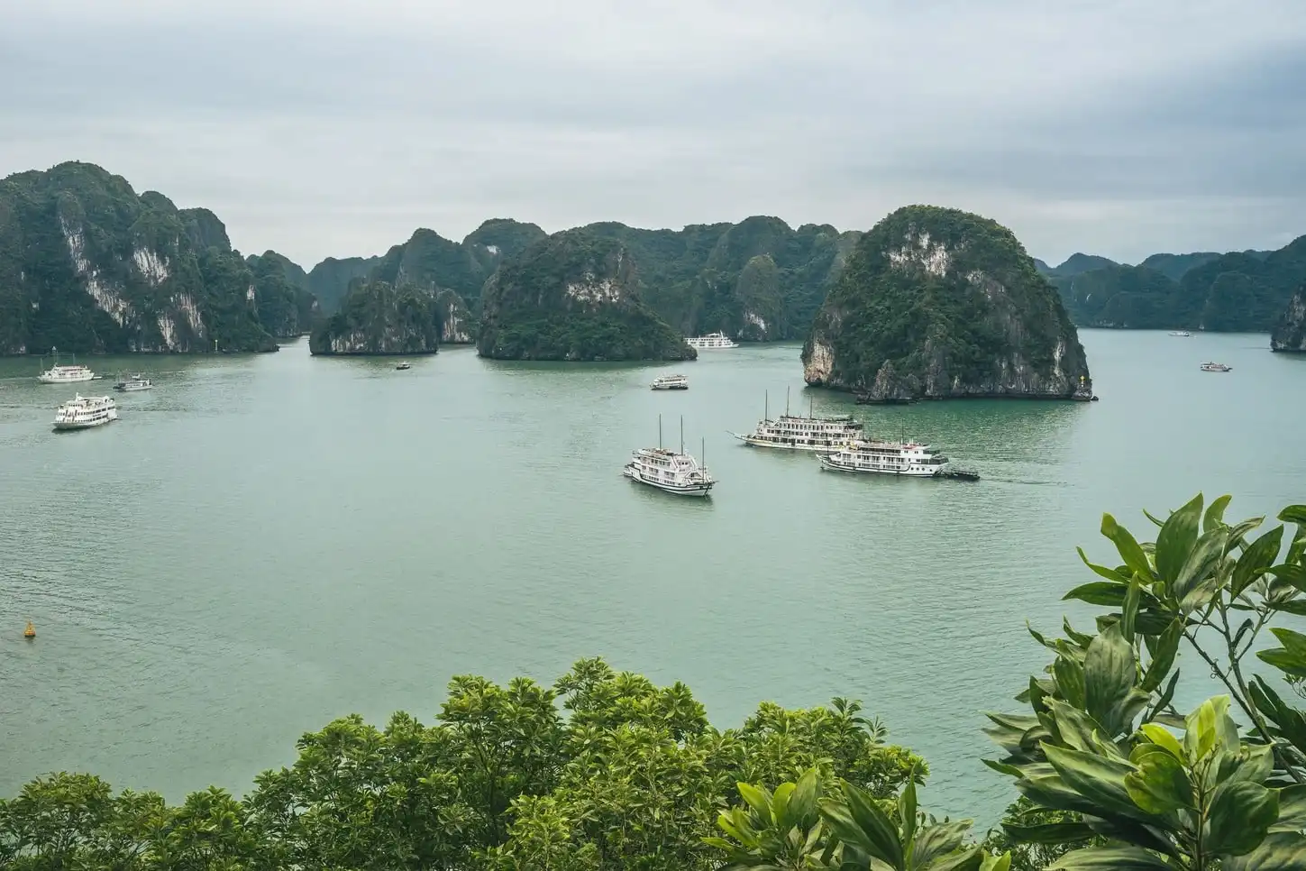 Halong Bay aerial view