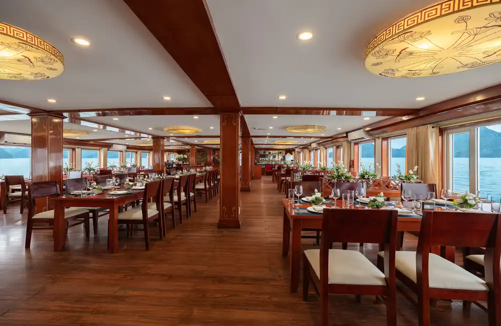 Indoor restaurant with view