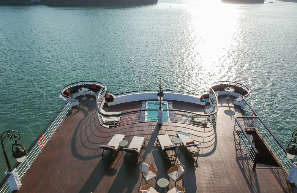 360 check in point from sundeck of Ambassador Cruise