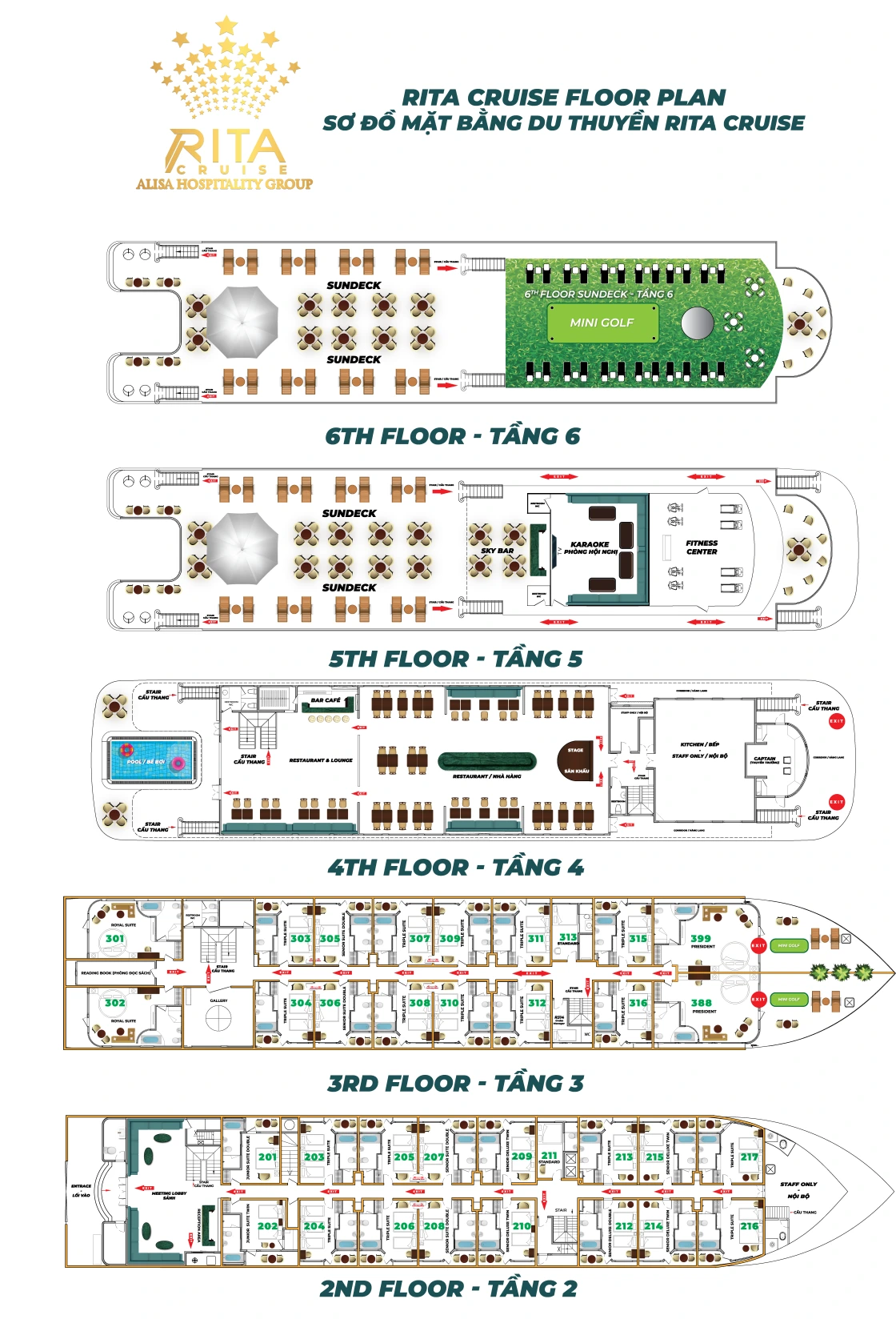 Rita Cruise Deck Plan