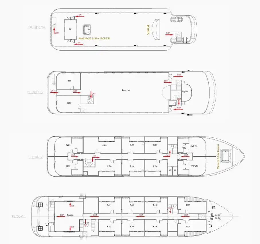 Hermes Cruise Deck Plan