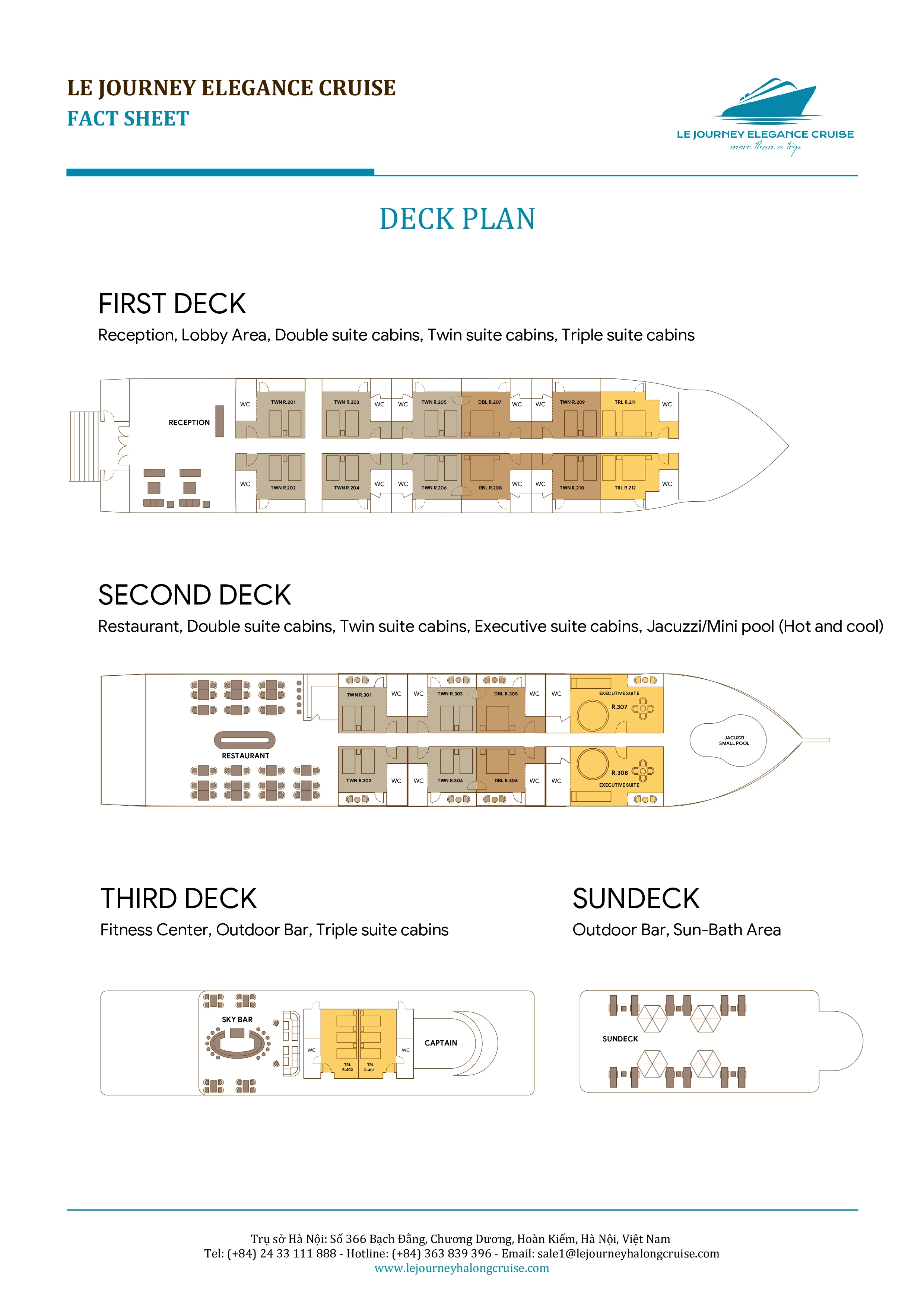 Le Journey Elegance Deck Plan