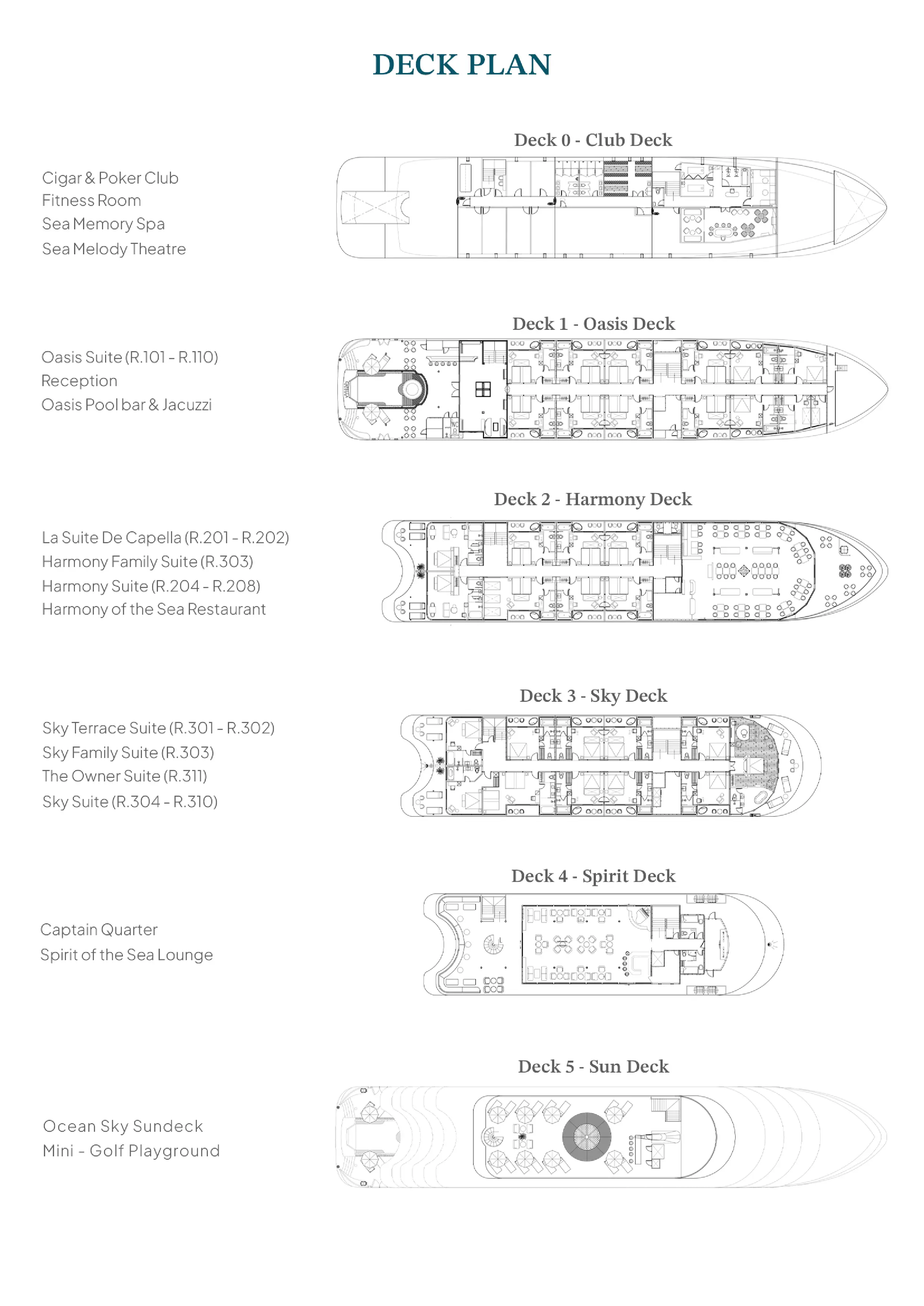 Capella Cruise Deck Plan