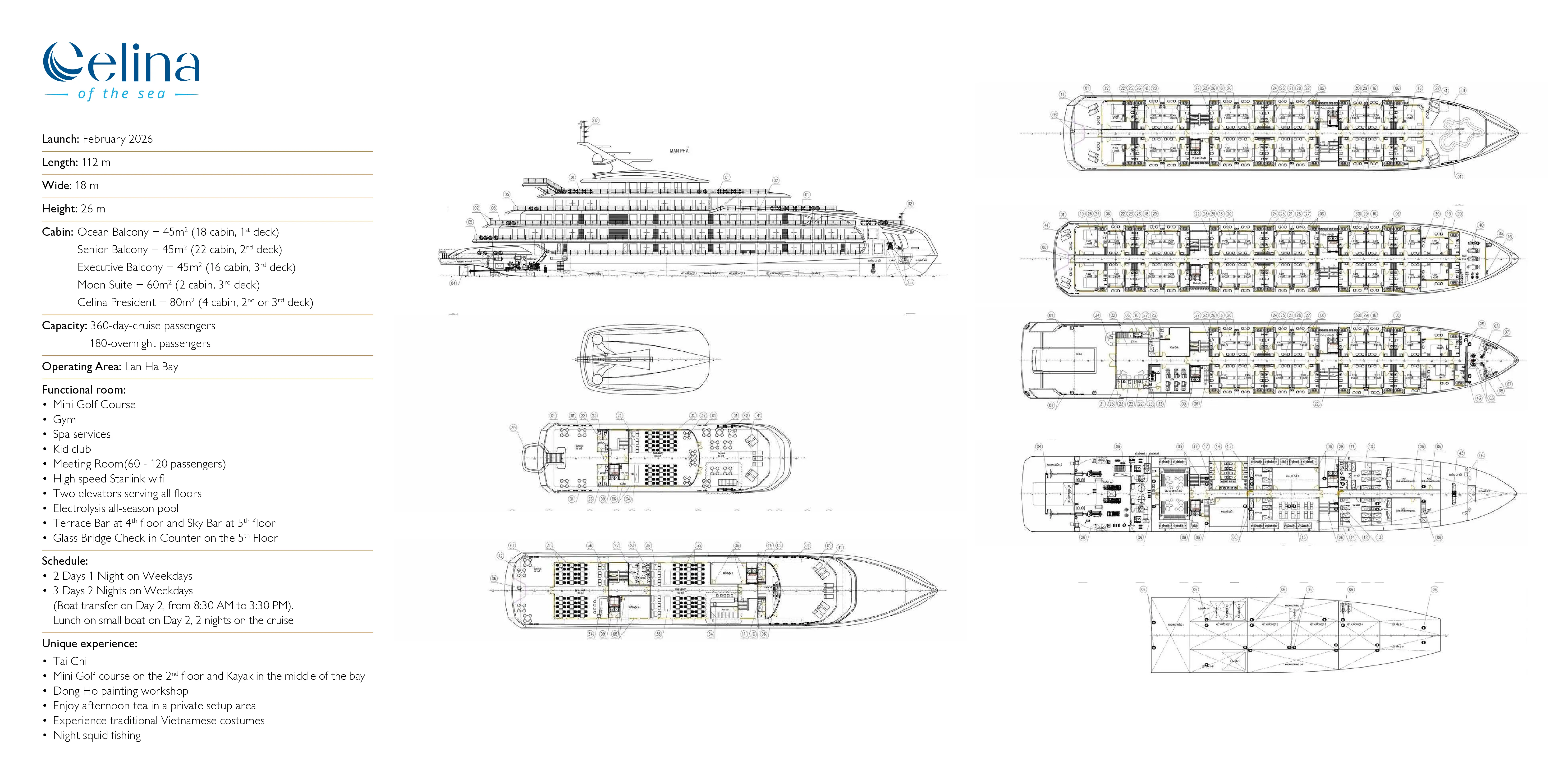 Celina Cruise Deck plan