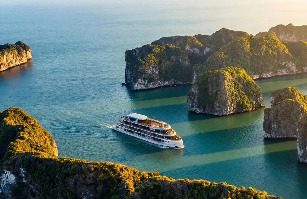 Du Yen Cruise sailing through Halong Bay