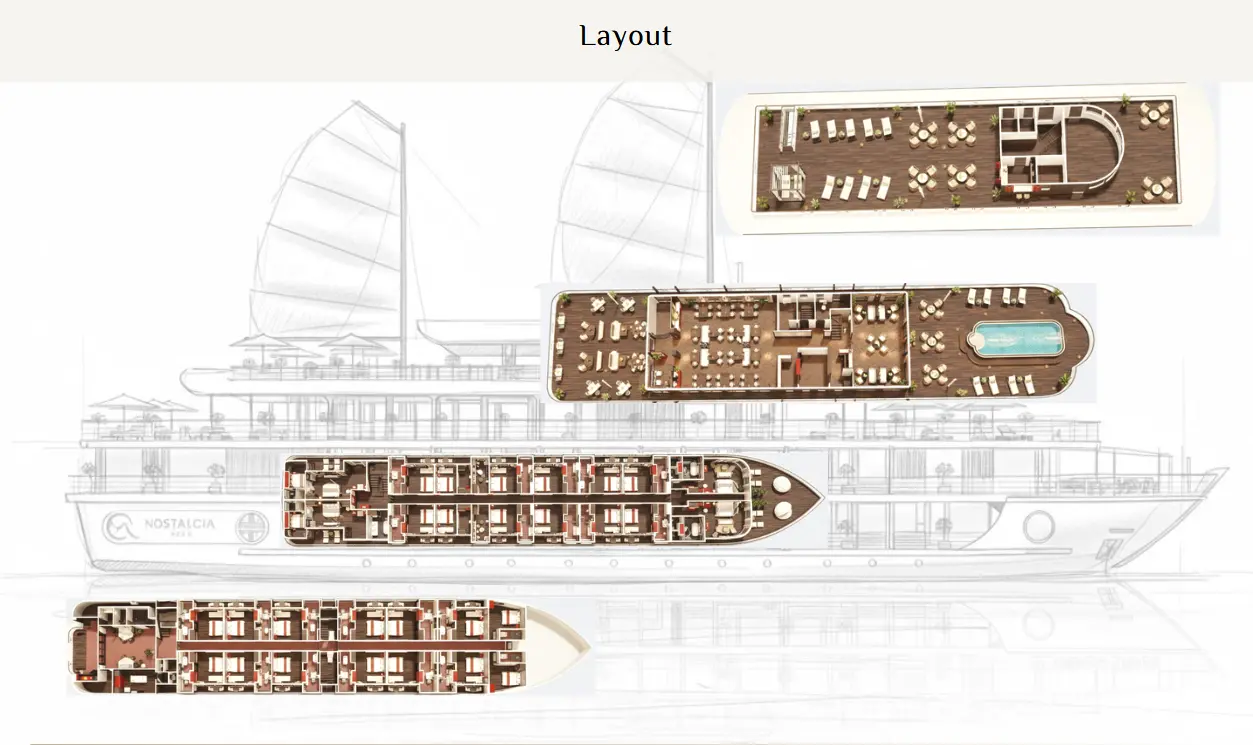 Nostalgia Sails Cruise deck plan