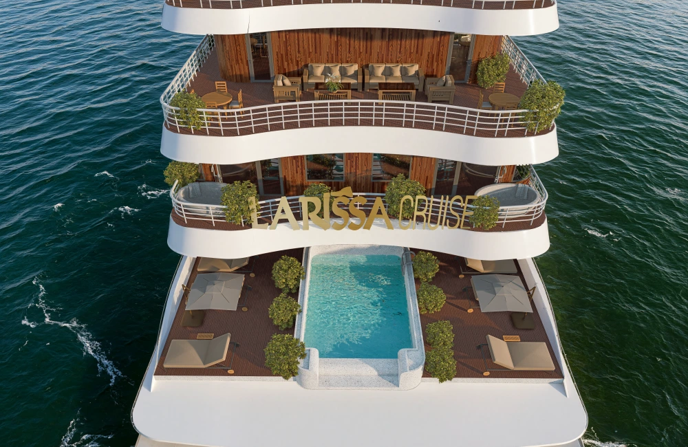 Cruise decks from above