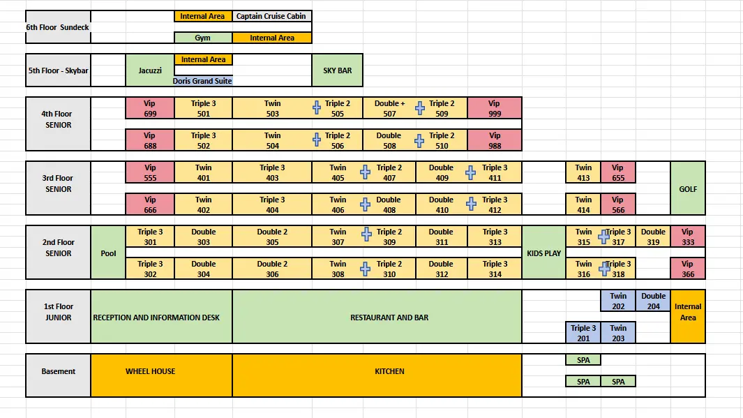 Doris Grand Cruise Deck Plan