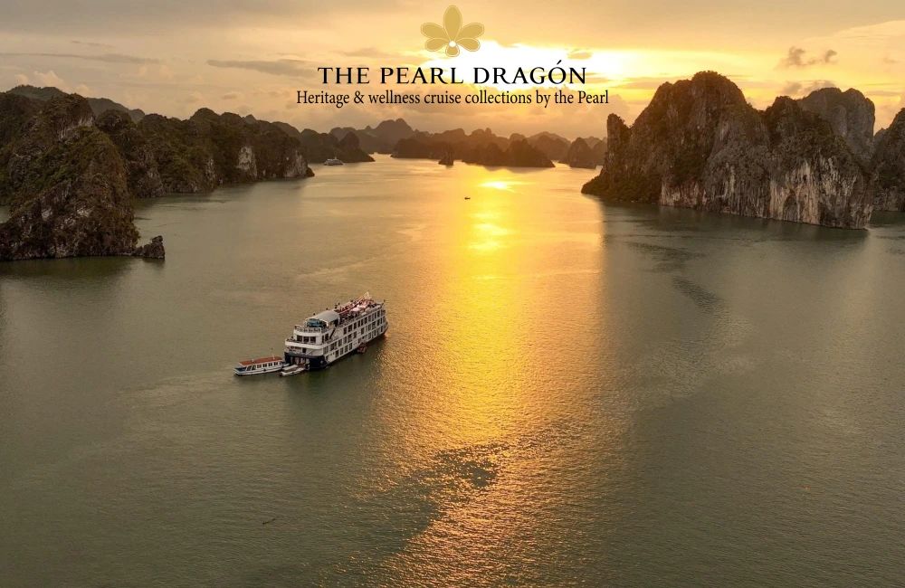 The Pearl Dragon Cruise sailing Lan Ha Bay