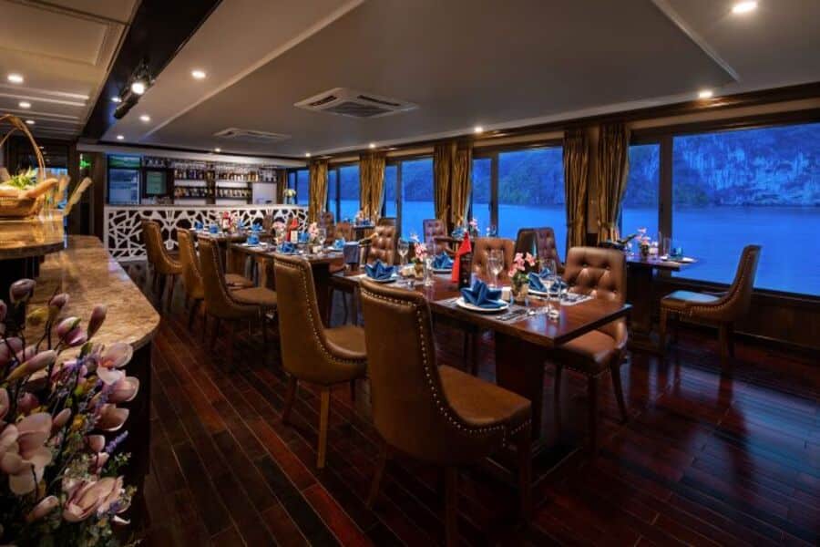 luxury on board restaurant