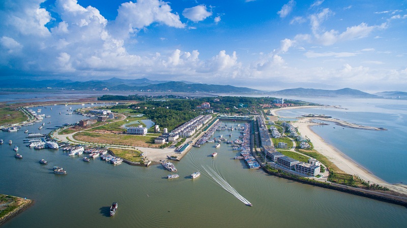 Tuan Chau Marina from above