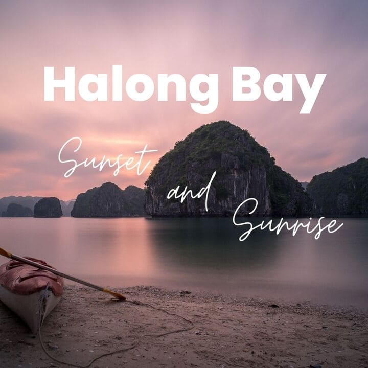 Halong Bay sunset and sunrise