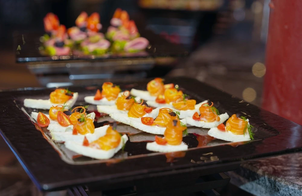 Canape cake for breakfast